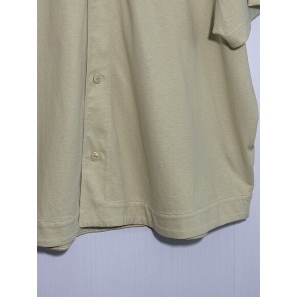 Everlane Baseball Shirt Mens XXL Green Premium Weight Button Front Short Sleeve - Picture 5 of 12